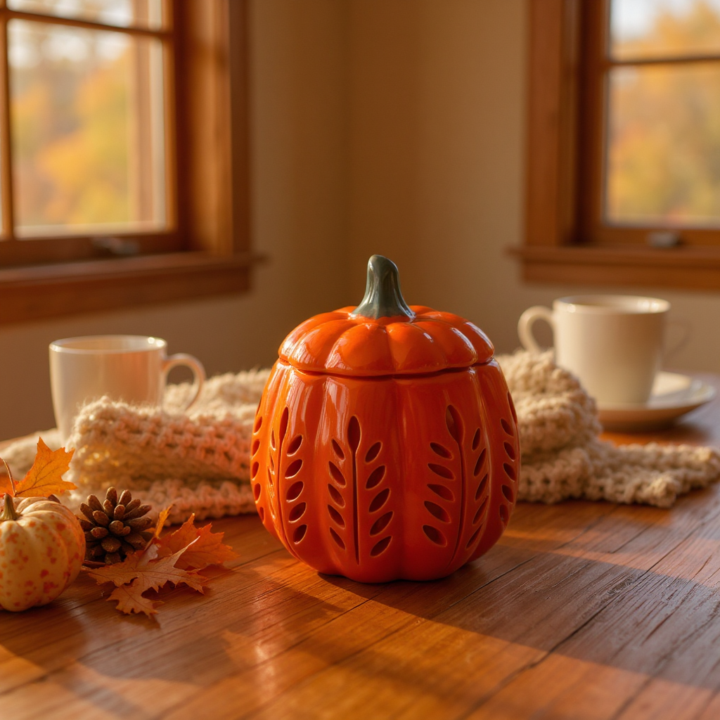 Autumn Days Ceramic Pumpkin Wax Melt Burner