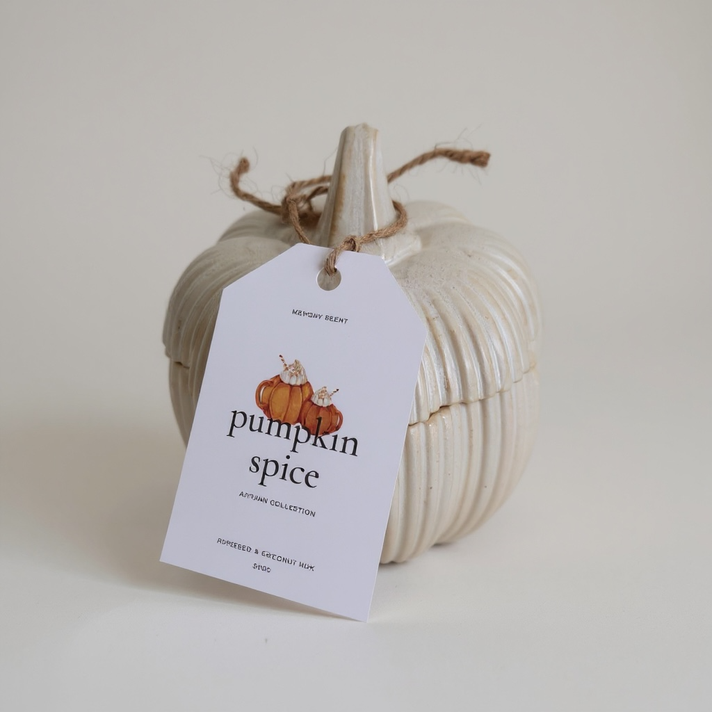 Pumpkin Spice Ceramic Candle
