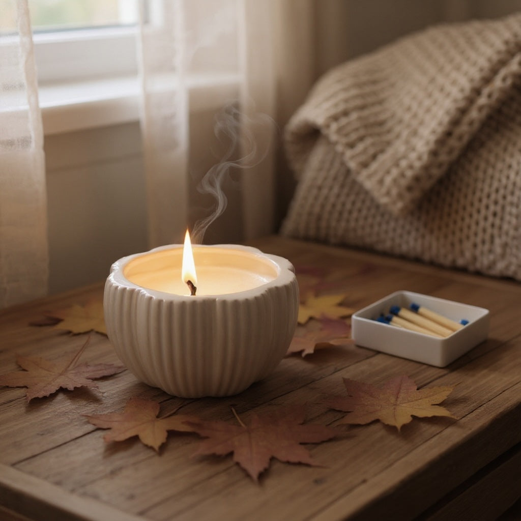 Pumpkin Spice Ceramic Candle