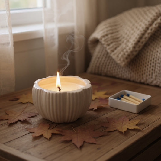 Pumpkin Spice Ceramic Candle