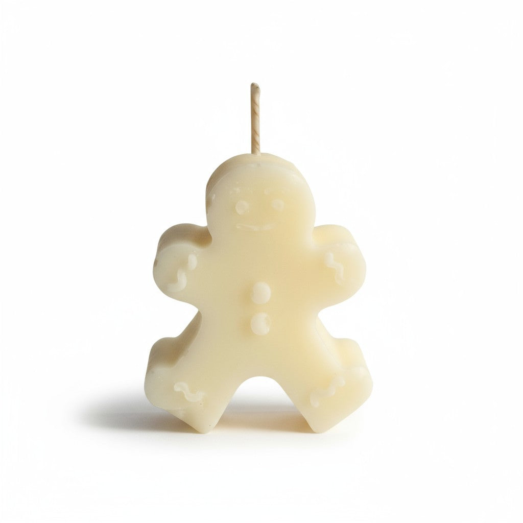 Festive Gingerbread Decorative Candle